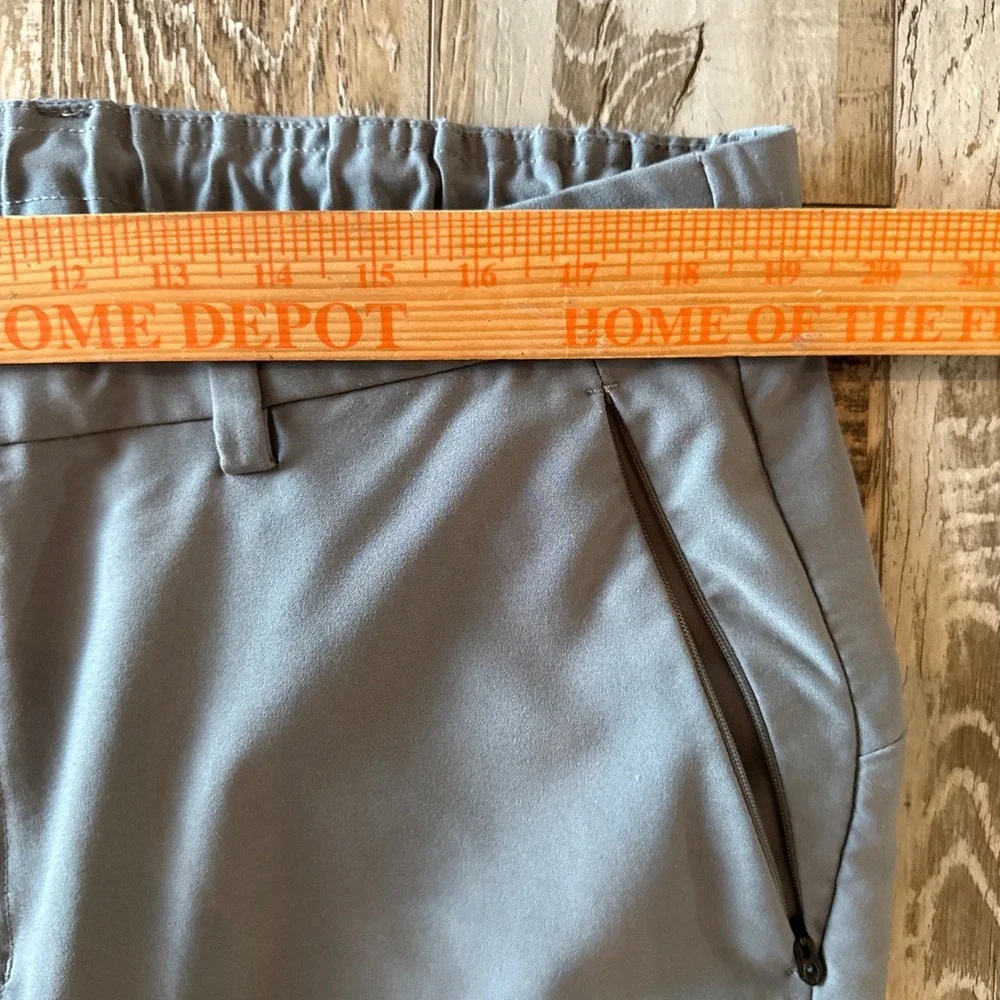 Dunning Golf Player Fit Performance Pants 5 Pocket Sz 38 Stretch Gray Activewear